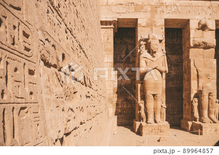 Ruins of the Egyptian Karnak Temple, the largest open-air museum in Luxor 89964857