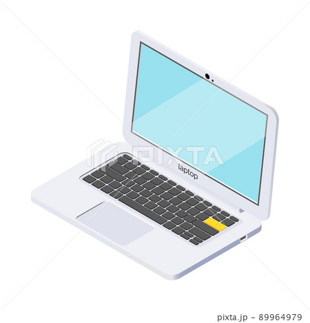 Portable Laptop Isometric Composition 89964979