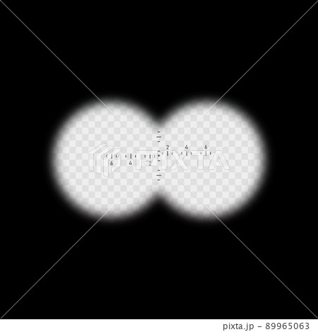 View binoculars with soft blurry edges. Vector 89965063
