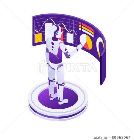 Robot Curved Screen Composition 89965064