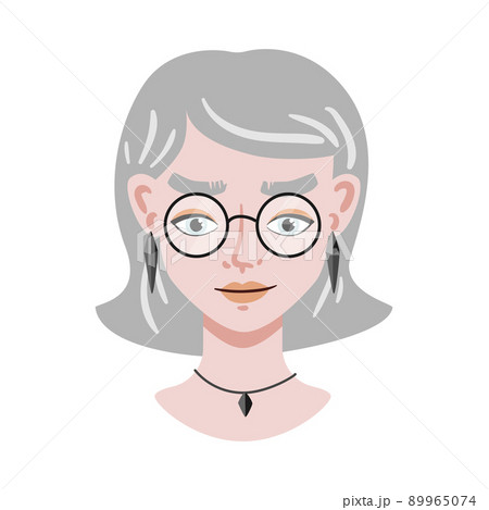Hipster Girl Portrait Composition Hipster Girl Portrait Composition 89965074