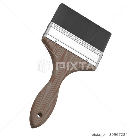 Paint bristle brush for repair work and construction on white background. Paint bristle brush for repair work and construction on white background. 89967224