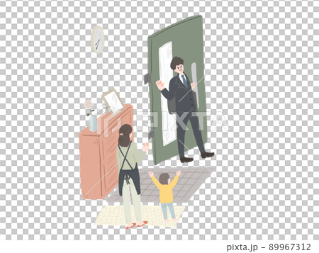 朝のお見送り 89967312