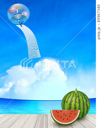夏のイメージ背景素材 89967380