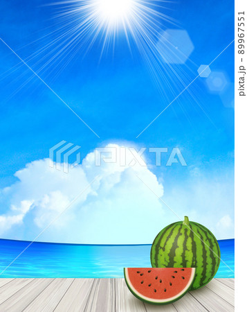 夏のイメージ背景素材 夏のイメージ背景素材 89967551