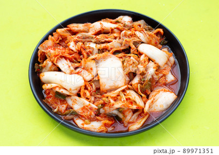 Kimchi, Korean dish of spicy fermented vegetables Kimchi, Korean dish of spicy fermented vegetables 89971351