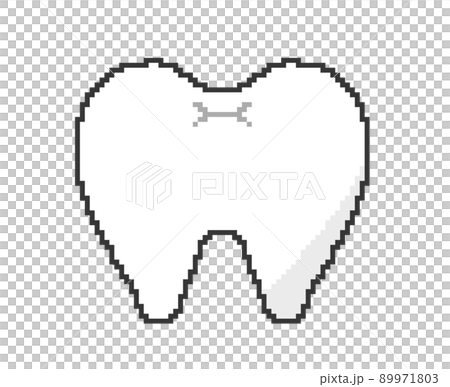 Pixel art teeth Pixel art teeth 89971803