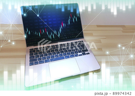 株価のチャートイメージ 株価のチャートイメージ 89974342