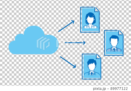 cloud computing illustration material 89977122
