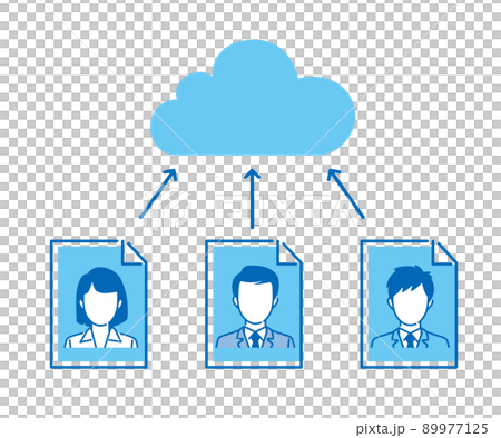 雲計算插畫素材 89977125