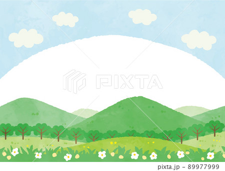 山の背景素材のイラスト素材 山の背景素材のイラスト素材
