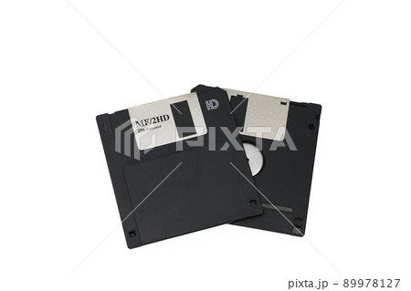 2枚のフロッピーディスク　表面裏面 89978127