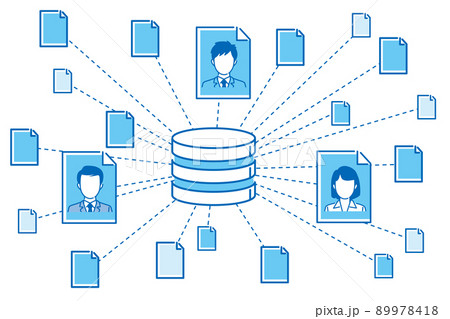 データベース　イラスト素材 89978418