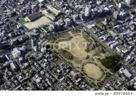 名古屋市中村区の米野公園付近を空撮 89978604