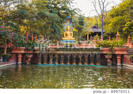 Wat Doi Prachan Mae Tha or Wat Phra That Doi Phra Chan in Lampang, Thailand 89979351