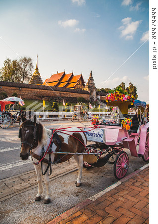 Wat Phra That Lampang Luang in Lampang in Lampang Province, Thailand. 89979499
