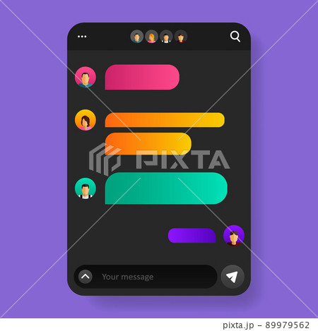 online chatting group template ui social media 89979562