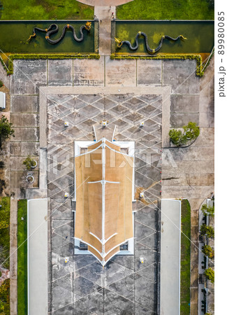 Aerial view of Wat Dhammayan temple in Phetchabun, Thailand 89980085