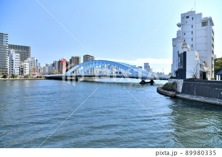 豊海橋／日本橋川より永代橋／隅田川方向を望む(東京都中央区)【2022.3】 89980335