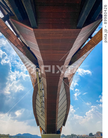 Pa San bridge (or Pasan bridge) on the Chao Phraya River in Nakhon Sawan, Thailand Pa San bridge (or Pasan bridge) on the Chao Phraya River in Nakhon Sawan, Thailand 89980426