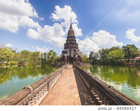 Wat Huai Kaeo or Wat Huay Kaew pagoda temple in Lopburi,Thailand Wat Huai Kaeo or Wat Huay Kaew pagoda temple in Lopburi,Thailand 89980427