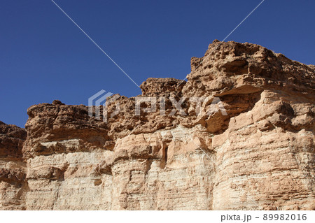 Sandstone cliff, Atlas mountain in Tunisia 89982016