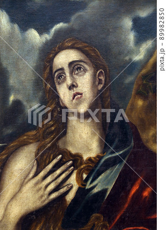 Follower of Domenico Theotocopuli El Greco: St. Mary Magdalene, Old Masters Collection, Croatian Academy of Sciences in Zagreb 89982850