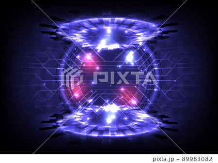 GUI and UI virtual reality. Portal and hologram science futuristic. Sci-fi digital hi-tech in glowing HUD projector. Neon luminous cosmic. Universe Magic gate in game fantasy. Teleport circle podium GUI and UI virtual reality. Portal and hologram science futuristic. Sci-fi digital hi-tech in glowing HUD projector. Neon luminous cosmic. Universe Magic gate in game fantasy. Teleport circle podium 89983082
