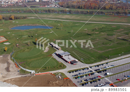 Nature landscape with golf club Nature landscape with golf club 89983501
