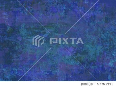 おしゃれな背景を演出、ブルーパープルの手書きペイント おしゃれな背景を演出、ブルーパープルの手書きペイント 89983941