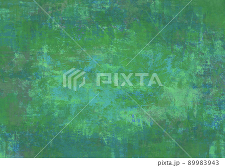 おしゃれな背景を演出、ダークグリーンの手書きペイント おしゃれな背景を演出、ダークグリーンの手書きペイント 89983943