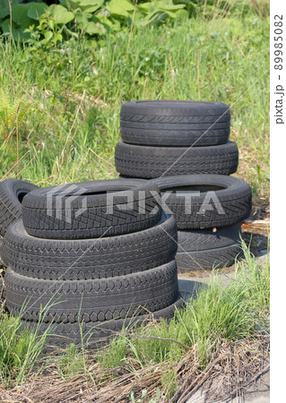 タイヤ, ゴム, 中古, 中古タイヤ, 陳列, 廃棄, 保管, 車, 自動車 タイヤ, ゴム, 中古, 中古タイヤ, 陳列, 廃棄, 保管, 車, 自動車 89985082