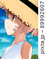 麦わら少女青空 89992607