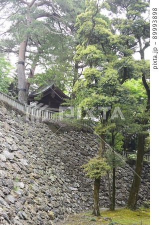 栃木 唐沢山城跡の石垣 栃木 唐沢山城跡の石垣 89993898