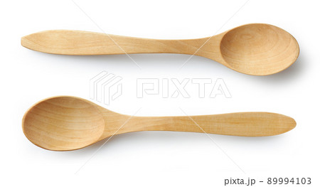 two new empty wooden spoons 89994103