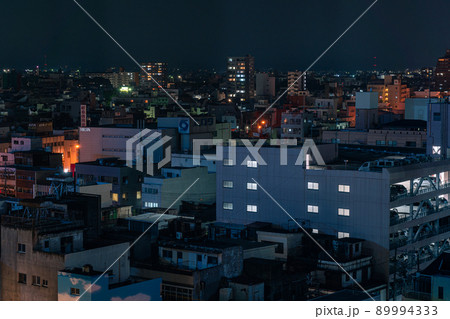 岐阜市の街並み 岐阜駅周辺の夜景 岐阜市の街並み 岐阜駅周辺の夜景 89994333