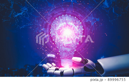 Future artificial intelligence and machine learning for AI droid robot or cyborg Future artificial intelligence and machine learning for AI droid robot or cyborg 89996755