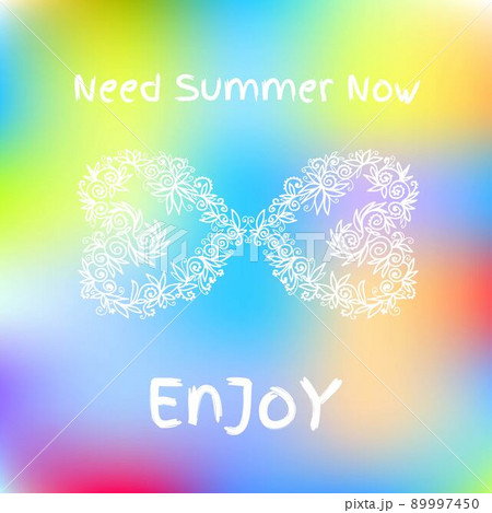 Decorative summer card Decorative summer card 89997450