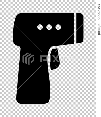 非接触体温計のシルエットアイコン 90002393