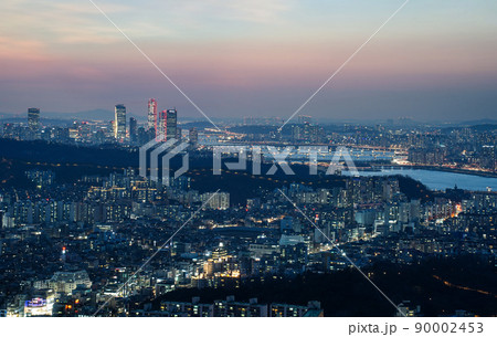 高層ビル 風景 ソウル 90002453