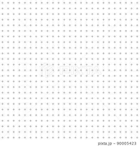 シンプルな小さい十字線のグリッドパターン　シームレス  90005423