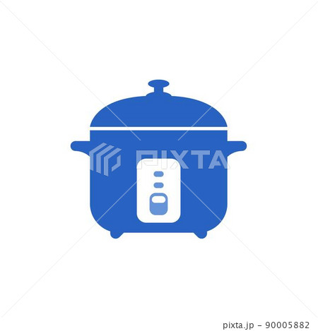 Rice cooker icon flat design illustration template 90005882