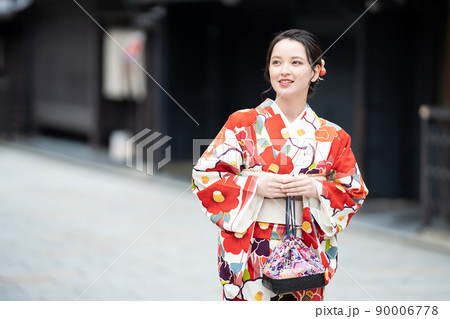 着物の女性 京都女子旅 着物の女性 京都女子旅 90006778