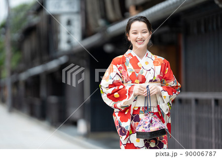 着物の女性　京都女子旅 90006787