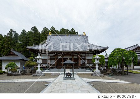 瓜連城跡地にある草地山蓮華院常福寺本堂【茨城県那珂市】 90007887