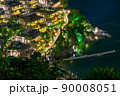 View of the picturesque hotel from the top of the mountain. 90008051