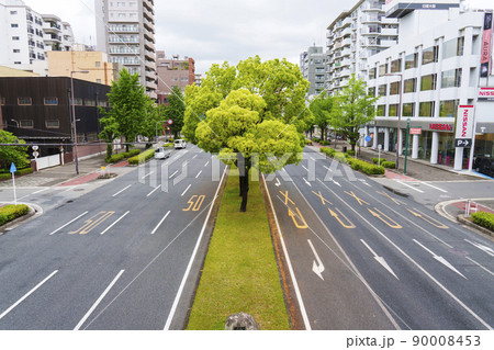 日吉歩道橋から新なにわ筋の景観 90008453