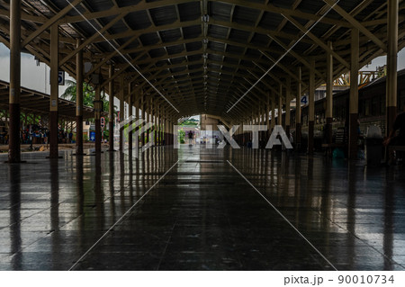 Surroundings around Bangkok Railway Station. Bangkok Railway Station or Hua Lamphong Station is the main railway station in Bangkok, Thailand. Surroundings around Bangkok Railway Station. Bangkok Railway Station or Hua Lamphong Station is the main railway station in Bangkok, Thailand. 90010734