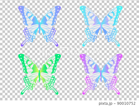 美麗的漸變是蝴蝶 90010752