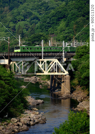 第四大和川橋梁を行く201系電車 90011320